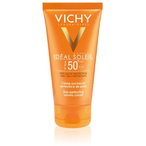 Vichy ideal soleil baršunasta krema za lepši izgled kože spf 50+ 50ml Slike