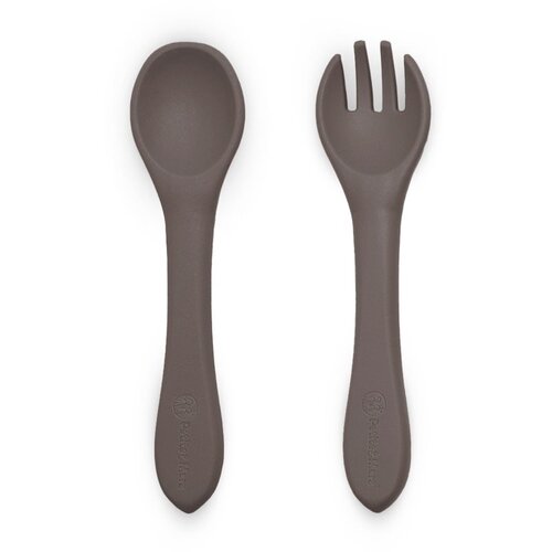 Petite&Mars Take&Match Silicone Cutlery pribor Bitter Cocoa 6m+ 2 kom Cijene