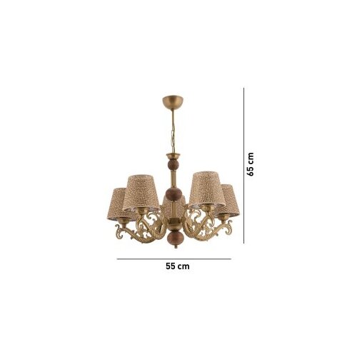 Opviq luster fiona hazeran gold white natural Cene