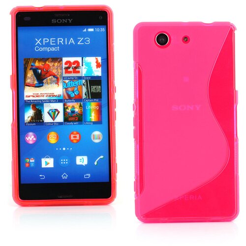 Gumijasti / gel etui S-Line za Sony Xperia Z3 Compact - roza Cene