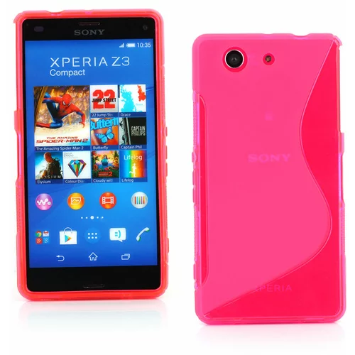  Gumijasti / gel etui S-Line za Sony Xperia Z3 Compact - roza