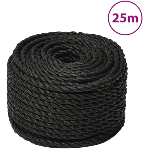 vidaXL Delovna vrv črna 16 mm 25 m polipropilen Cene