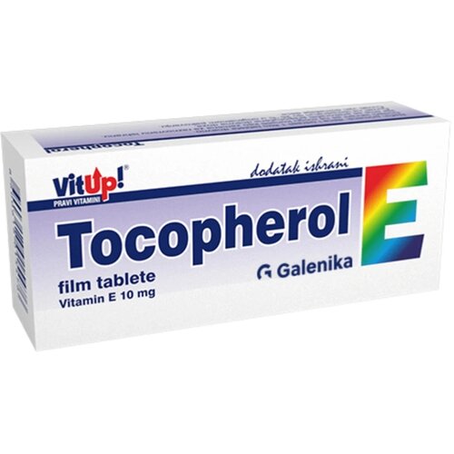 Galenika vitup!® tocopherol vitamin e 10 mg - 30 film tableta Slike