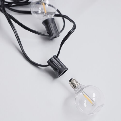  Brilagi - LED spolja&amp;scaron;nja dekorativna girlanda GIRLANDA 25xE12 20m crna IP44 topla bela Slike
