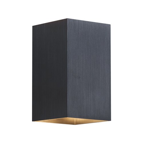 QAZQA Moderna stenska svetilka, kovinska siva, kvadratna, 2-lučna GU11 50 mm - Sandy Cene