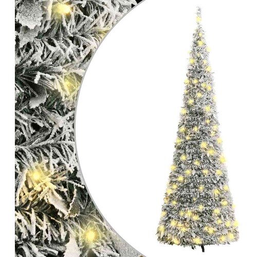  Umjetno božićno drvce sa snijegom 100 LED žarulja 150 cm Cijene