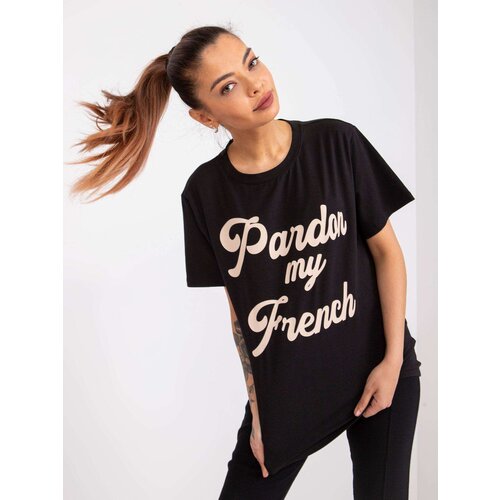 FANCY T-shirt-FA-TS-7677.91P-black Cijene