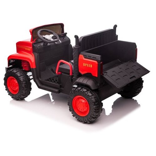 Lean Toys Otro&amp;scaron;ki tovornjak na akumulator 4x4 JC222 Rdeča lea Slike