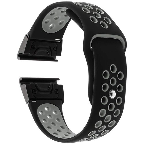  Silikonska narukvica za Garmin Fenix 5/Garmin Forerunner 935 22mm Two-tone - Black / Grey Cijene
