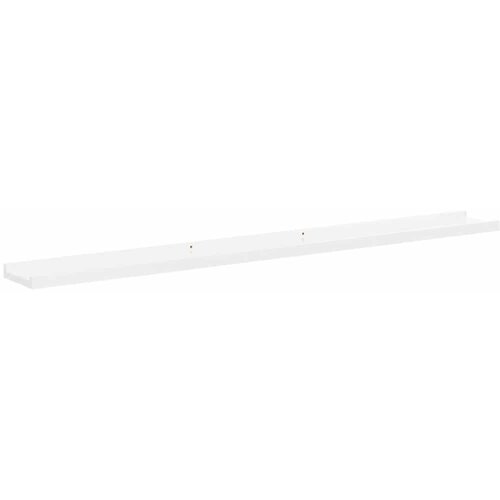 Zidne police 4 kom visoki sjaj bijele 100 x 9 x 3 cm Slike