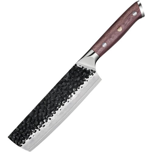 IZMAEL Damaskast kuhinjski nož TE-37523 - Nakiri / Rjava Slike