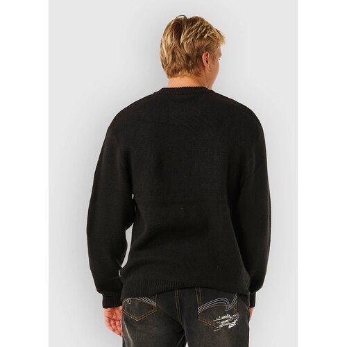 Rip Curl Inner Visions Knit Crew Pulover black Slike