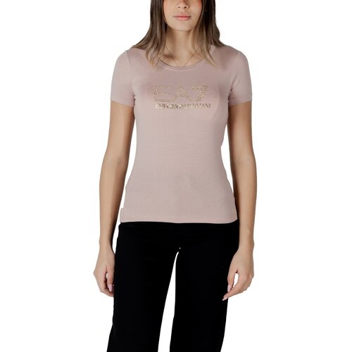 Ea7 Emporio Armani Majice s kratkimi rokavi 8NTT67 TJDQZ Rožnata Cene