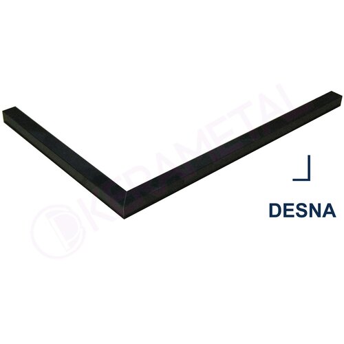 Kerametal Gredica za tu&scaron; kabinu DESNA 100x80 Crna 6x5cm Cene