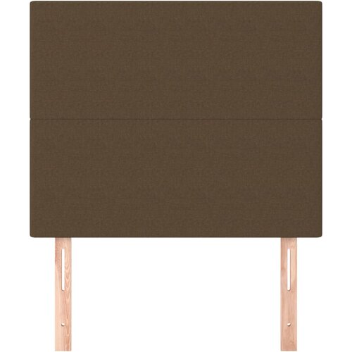  Uzglavlje tamnosmeđe 80x5x118/128 cm tkanina Slike