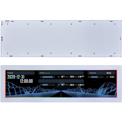 Lian Li zaslon za ohi&amp;scaron;je 8.8&amp;quot; IPS, 1920&amp;times;480, 60 Hz, RGB, bel, US88V1 Slike