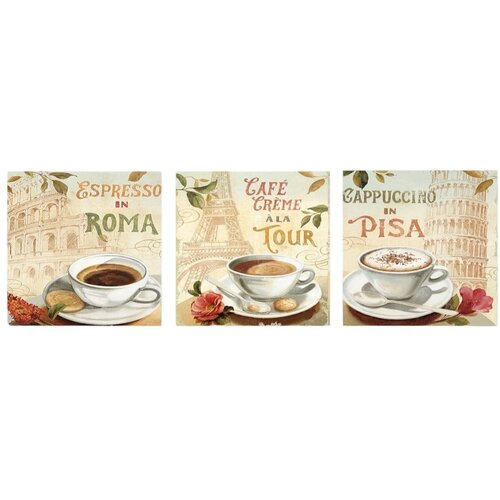 Wallity Slike u setu od 3 komada 30x30 cm Italy - Cijene