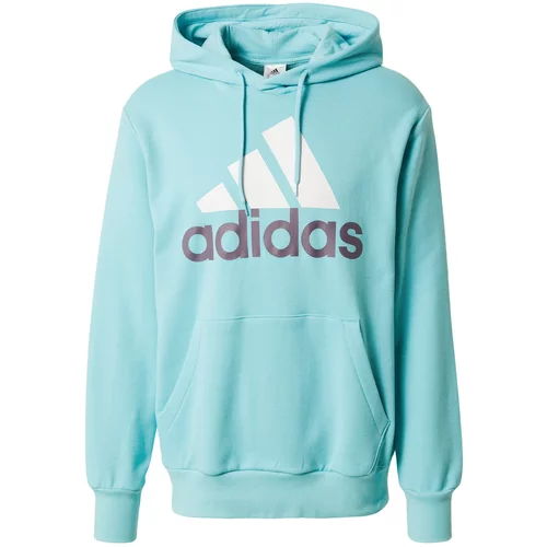 ADIDAS SPORTSWEAR Sportska sweater majica 'Essentials' morsko plava / akvamarin / bijela
