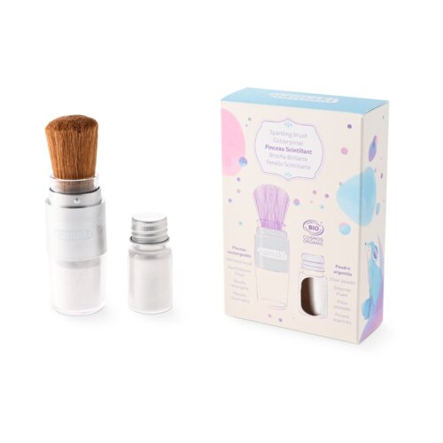 Namaki Sparkling Powder with Brush - Silver Slike