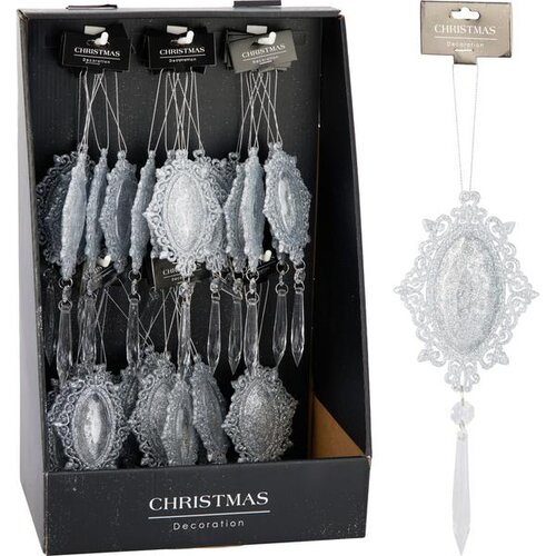 Dekoracija ZA BOR 19CM SREBRNA Cijene