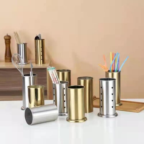 INF Držalo za jedilni pribor - eleganten organizator iz nerjavečega jekla Silver S, (21784121) Cene