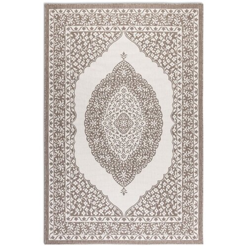 Elle Decoration Smeđi/krem vanjski tepih 80x150 cm Gemini – Cijene