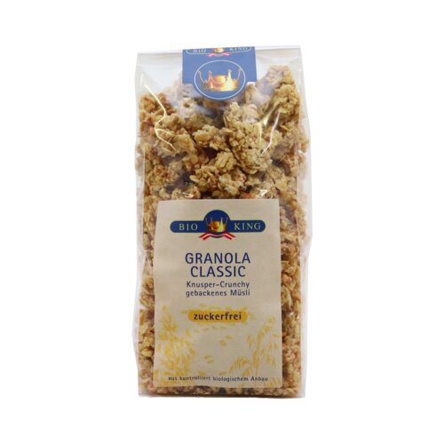 BioKing Bio hrskava klasična granola bez &scaron;ećera - 375 g Cijene