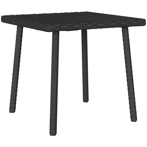 vidaXL vrtni stolić za kavu pravokutni crni 40x40x37 cm poliratan Cene