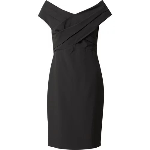 Polo Ralph Lauren Koktejl obleka 'IRENE' črna