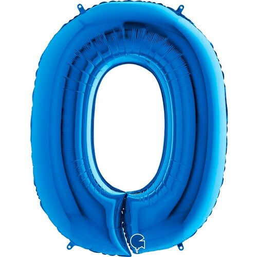 balon broj 0 plavi sa helijumom Slike