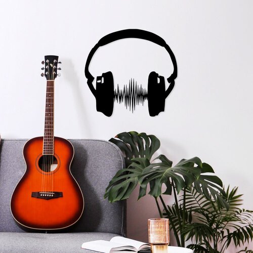 Wallity Zidna dekoracija Just Music, 66x70cm, Crna Slike