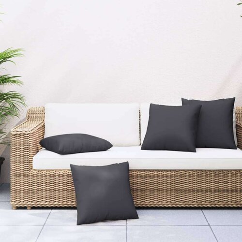vidaXL Blazine za kavč 4 kosi črne 50x50 cm blago Cene