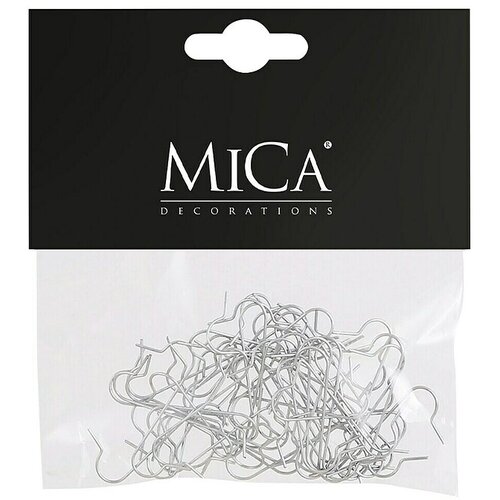 Metalna kukica za kuglice (Srebrna, 50 Kom.) Slike