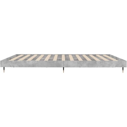  Okvir kreveta siva boja betona 120x200 cm od konstruiranog drva Slike