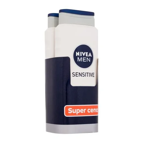 Nivea Men Sensitive Duopack gel za tuširanje za tijelo, lice i kosu 2x500 ml za muškarce