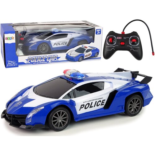 Auto na daljinsko upravljanje Police Racing 1:16 LED - plavi Slike