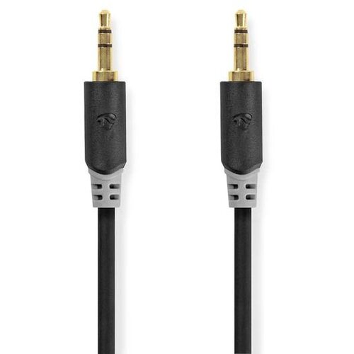 Kabel NEDIS GOLD AUX 3.5MM 1M CRNI Slike