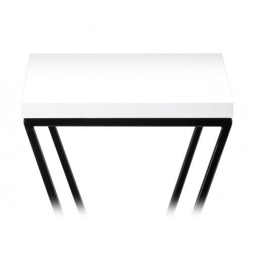  Stalak za cveće LOFT 70x24 cm crna/bela Slike