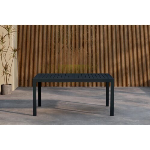 Venture Home Capo pravokutni vrtni blagovaonski stol 160/240 × 100 cm, crni Cene