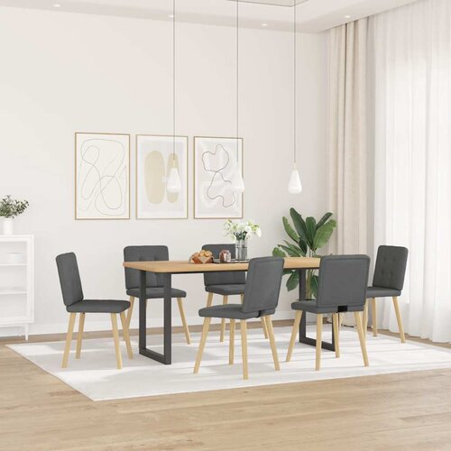 Maison Chic Jedilni stoli - Vzorci stoli 6 kosov temno sivo blago A1368, (22031006) Cene