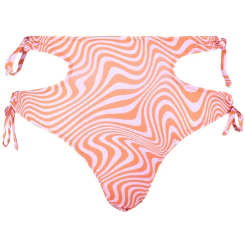 Trendyol Abstract Pattern High Waist Bikini Bottom