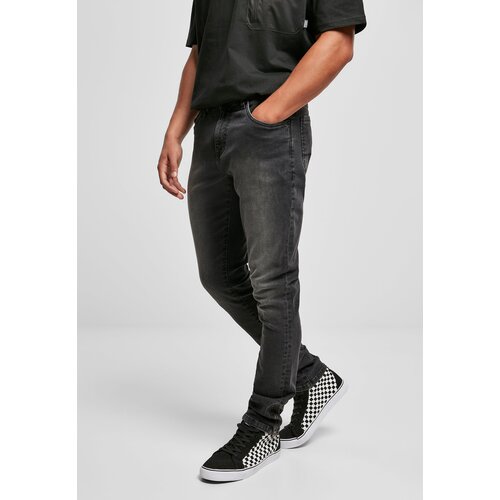 Urban Classics Men's Slim Fit Jeans Black Cene
