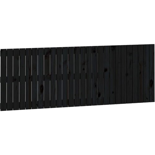 Maison Chic stensko posteljno vzglavje - vzglavna omarica - nočna omarica črno 166x3x60 cm trdna borovina, (21706956) Cene