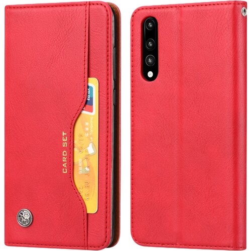 AVIZAR Usnjen folio ovitek za Huawei P20 Pro, stojalo za video iz pravega usnja, rdeč, (20526662) Cene