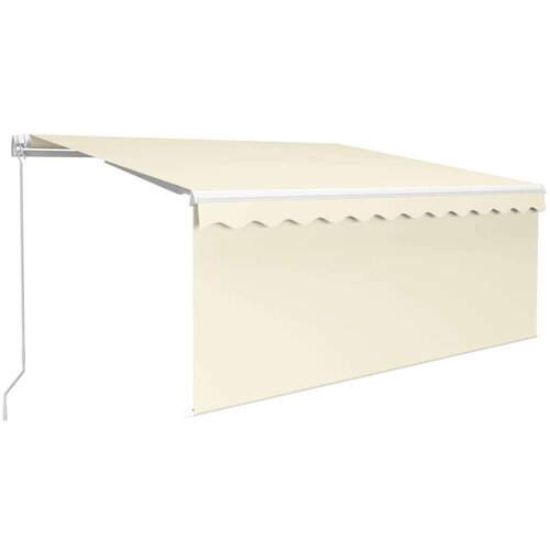 VidaXL Tenda na ručno uvlačenje s roletom 3 5 x 2 5 m krem Slike