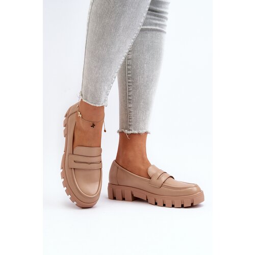 VINCEZA Women's Faux Leather Moccasins Beige Seravisa Cijene
