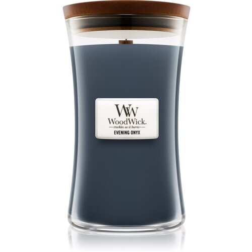 WoodWick Evening Onyx dišeča sveča z lesenim stenjem 609.5 g Cene