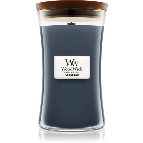 WoodWick Evening Onyx mirisna svijeća s drvenim fitiljem 609.5 g