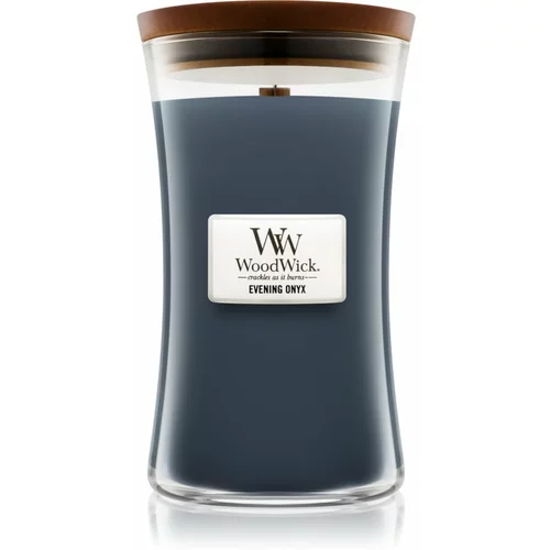 WoodWick Evening Onyx mirisna svijeća s drvenim fitiljem 609.5 g
