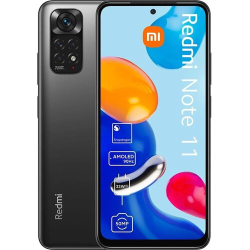 Xiaomi redmi note 11 4/128GB graphite gray ds 4G refabrikovan grade-b Cene